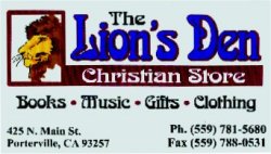 The Lion's Den Christian Book Store