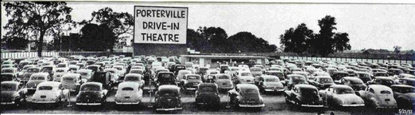 Porterville Drive In Theatre in 1950