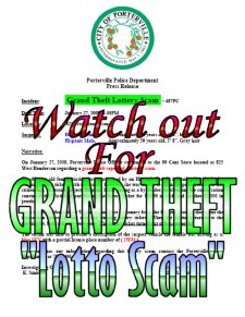 Watch out for LATEST LOTTO SCAM