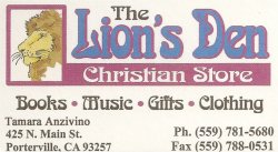 The Lion's Den Christian Book Store