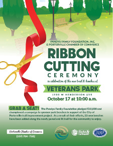 Ribbon Cutting Ceremony at Veterants Park - Oct 17th @ 10:00 AM