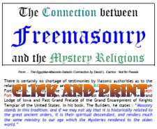 Click here and print a copy for your Masonic Christians