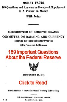 1964 Money Facts sent to Congress