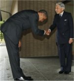 This is not showing respect - At best, Obama is bowing in forgiveness - At worst, Obama is bowing in worship