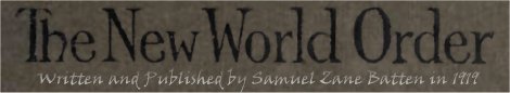 The NWO Book Written back in 1919